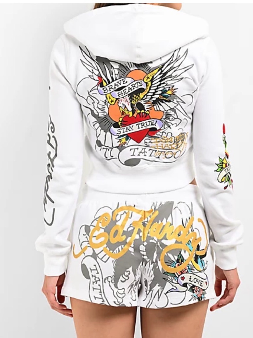 🌺 NWT Ed Hardy SET (top M/shorts L)